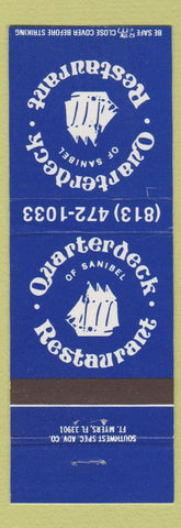 Matchbook Cover - Quarterdeck Restaurant Sanibel FL