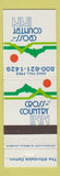 Matchbook Cover - Cross Country Inn Columbus Dublin Westerville OH