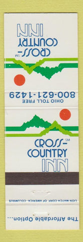 Matchbook Cover - Cross Country Inn Columbus Dublin Westerville OH
