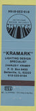 Matchbook Cover - Kramark Lighting Design Belleville IL
