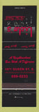 Matchbook Cover - Lido's On the Beach Toronto ON