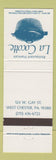 Matchbook Cover - La Cocotte West Chester PA