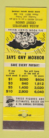 Matchbook Cover - Alcoa Credit Union