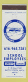 Matchbook Cover - School Employees Credit Union Battle Creek MI