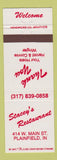 Matchbook Cover - Stacey's Restaurant Plainfield IN