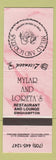 Matchbook Cover - Mylar And Loreta's Restaurant Singhampton ON