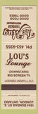 Matchbook Cover - Mug House Restaurant London ON