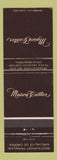 Matchbook Cover - Miason Cartier Restaurant French Montreal QC