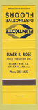 Matchbook Cover - Flintkote Flooring Elmer Rose Calgary AB