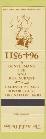 Matchbook Cover - Artful Dodge Restaurant Pub Toronto ON