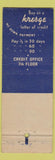 Matchbook Cover - Kresge Fashions football WEAR