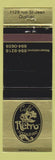 Matchbook Cover - Cafe Retro Quebec QC