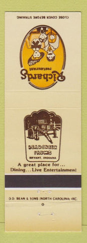 Matchbook Cover - Richard's Restaurant Bryant IN