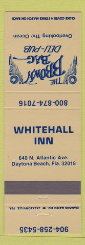 Matchbook Cover - Whitehall Inn Daytona Beach FL Brown Bag Deli