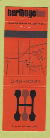 Matchbook Cover - Heritage Inn Toronto ON