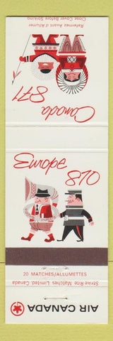 Matchbook Cover - Air Canada 871 Europe #4