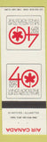 Matchbook Cover - Air Canada 40th 1977 #5