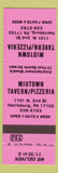 Matchbook Cover - Midtown Tavern Pizza Harrisburg PA neon pink
