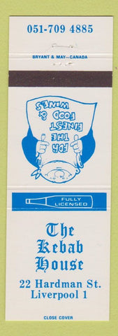 Matchbook Cover - Kebab House Liverpool