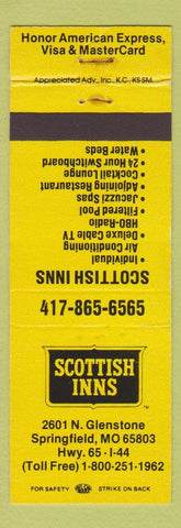 Matchbook Cover - Scottish Inns Springfield MO