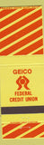 Matchbook Cover - Geico Credit Union