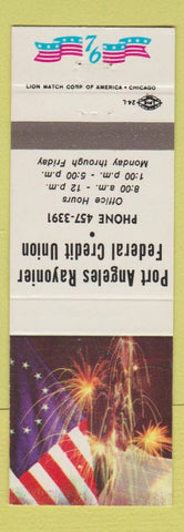 Matchbook Cover - Port Angeles Rayonier Credit Union WA