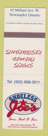 Matchbook Cover - Shoeless Joe's Restaurant Newmarket ON