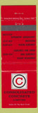 Matchbook Cover - Consolidated Concrete Edmonton AB