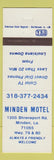 Matchbook Cover - Minden Motel LA