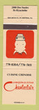 Matchbook Cover - LA Maison Du Steak Restaurant Chanteclair St Hyacinthe QC