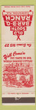 Matchbook Cover - Old South BBQ Ranch Clewiston FL