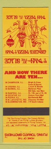 Matchbook Cover - Garcia's Pizza Rantoul Peoria Champaign Urbana Normal IL