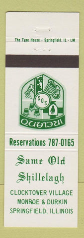 Matchbook Cover - Same Old Shillelagh Springfield IL