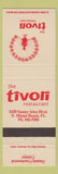 Matchbook Cover - The Tivoli Restaurant North Miami Beach FL