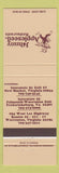 Matchbook Cover - Johnny Appleseed New Market Fredericksburg Warrenton VA