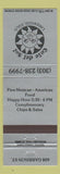 Matchbook Cover - Cafe Del Sol Lakewood Colorado Mexican