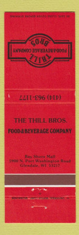 Matchbook Cover - Thill Bros Restaurant Glendale WI