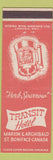 Matchbook Cover - Transit Hotel St Boniface Winnipeg MB beer stein