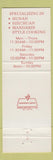 Matchbook Cover - House of Hunan Fairlawn OH Chinese