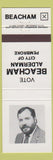 Matchbook Cover - Beacham Alderman Pembroke ON