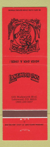 Matchbook Cover - Lakewood Inn Colorado lion