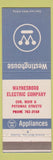 Matchbook Cover - Westinghouse Waynesboro Electric