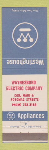 Matchbook Cover - Westinghouse Waynesboro Electric