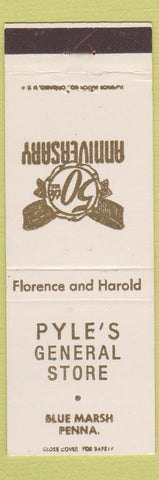 Matchbook Cover - Pyle's General Store Blue Marsh PA