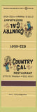 Matchbook Cover - Country GA Restaurant girlie