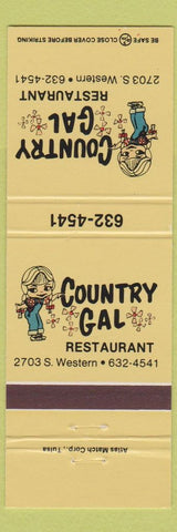 Matchbook Cover - Country GA Restaurant girlie