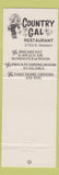 Matchbook Cover - Country GA Restaurant girlie