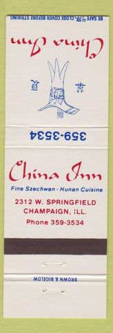 Matchbook Cover - China Inn Champaign IL