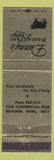 Matchbook Cover - Danny's Restaurant Lounge Bethlehem PA