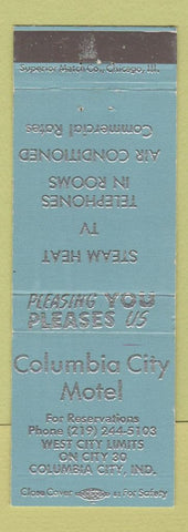 Matchbook Cover - Columbia City Motel IN